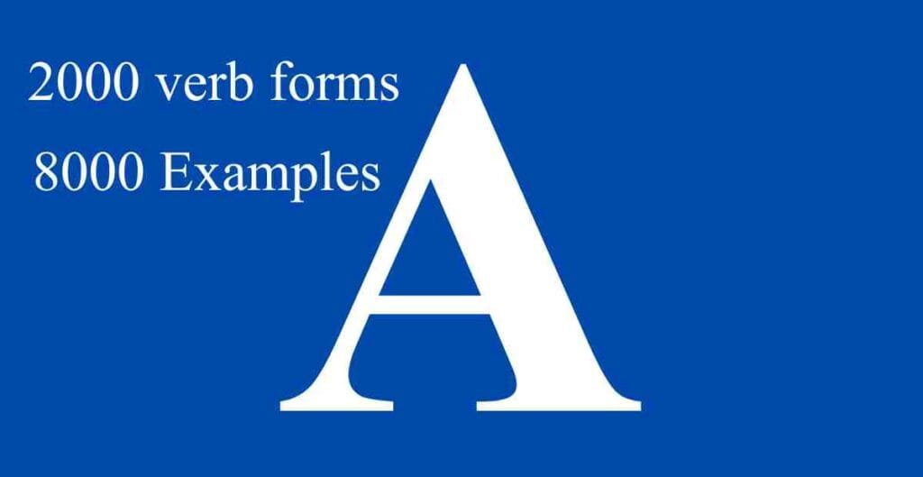 A – Verbs